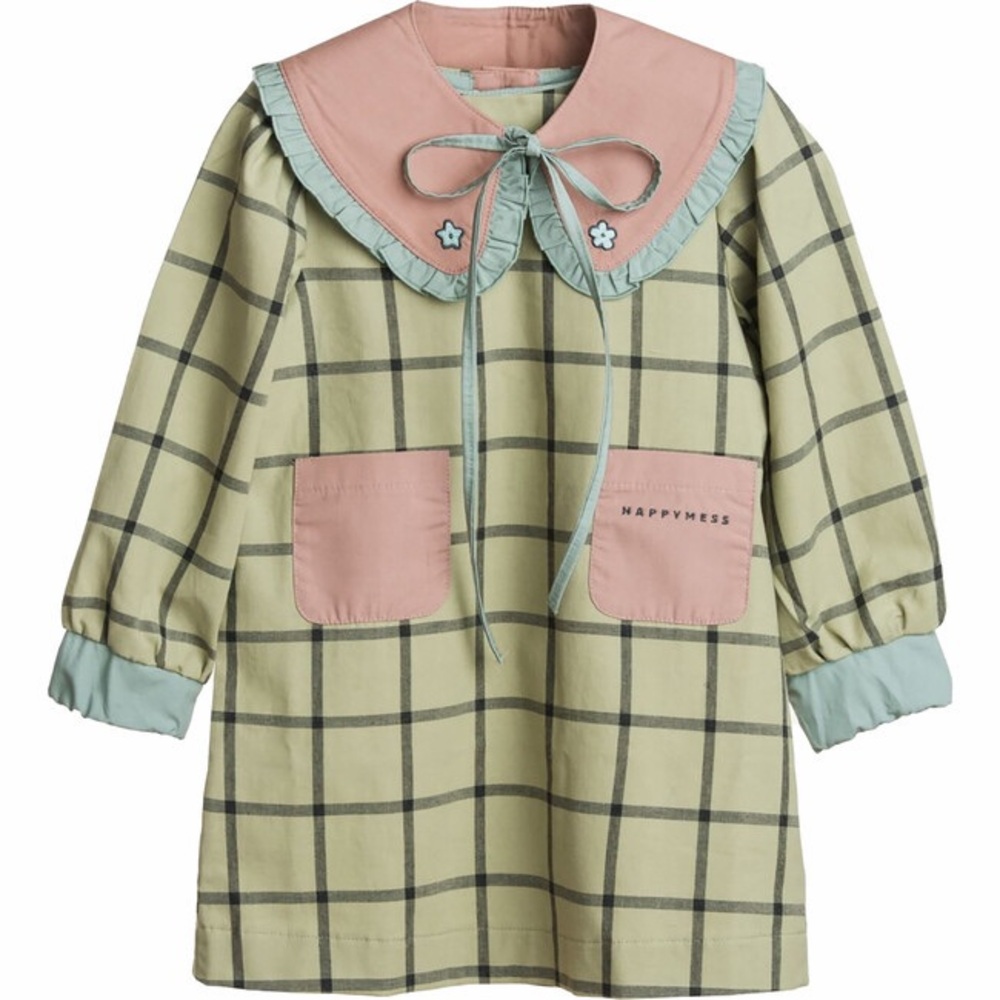 Maisonette Happymess Peter Pan Collar Dress, 7-8